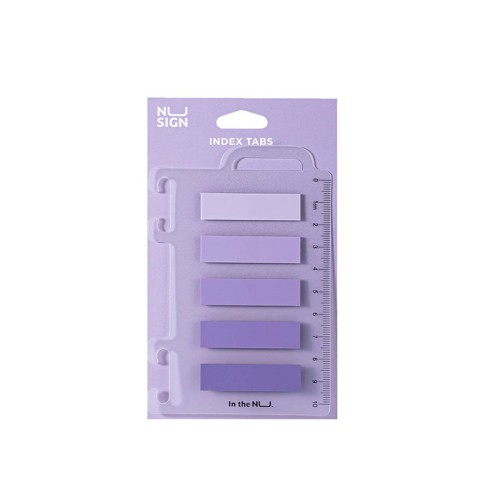 Deli Αυτοκόλλητο Σελιδοδείκτης Film Bopp 5x20Φ / 44X12mm Nusign Μωβ